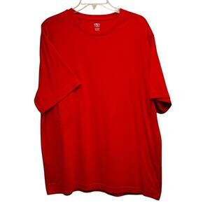 Athletic Works Dri Works Red Short Sleeved Men's T-Shirt Size XL (46-48)